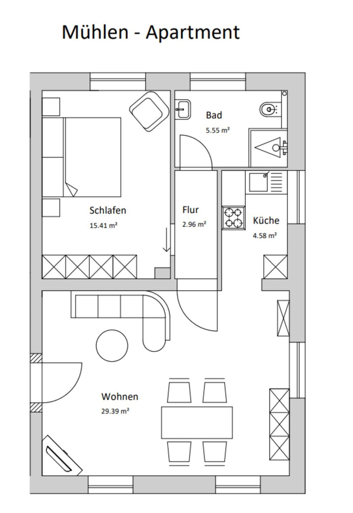 Muehlen-Apartment Im Herrenhaus Rheinblick Xanten Buitenkant foto